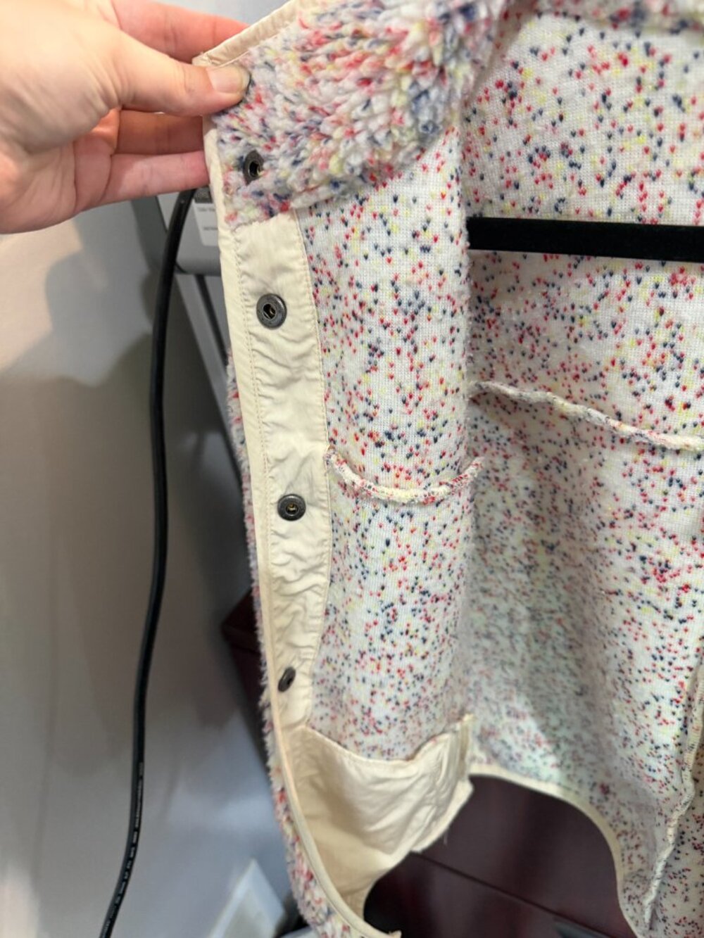 OFFLINE BY AERIE Sherpa Speckled Jacket NWOT SIZE XS - Picture 6 of 12